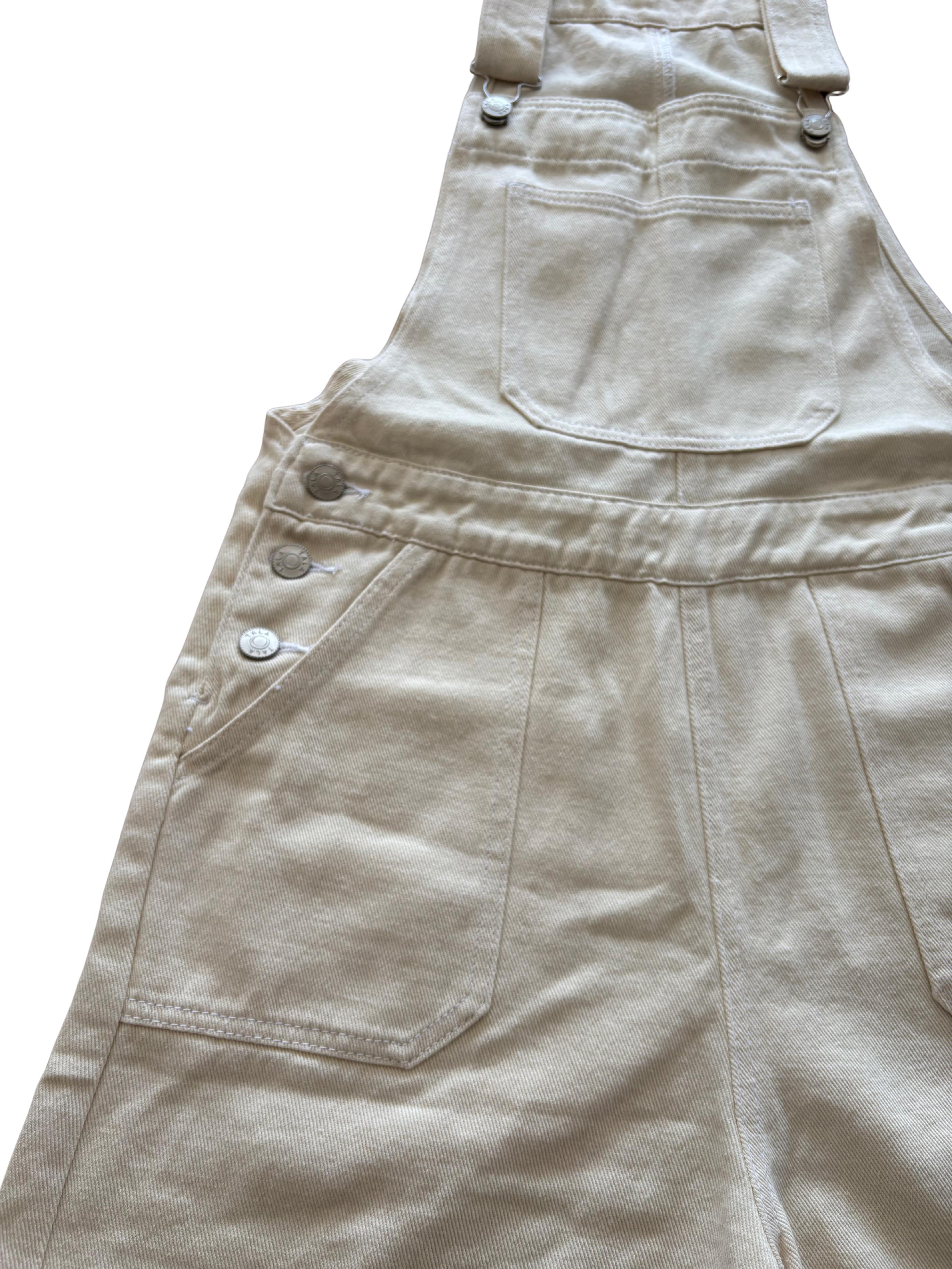 Enterito de jeans color crema